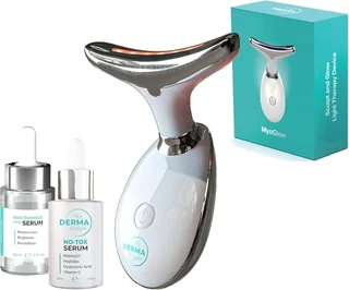 MyoGlow Derma Dream device and serum bundle as supplied by the brand